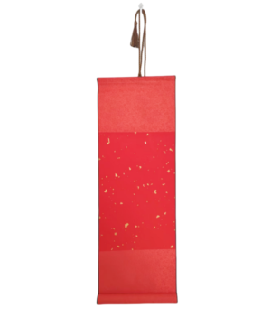 63.5 * 22 cm  Red Color Xuan Paper  Handicraft Scoll Classic lyrical Verses Painting Calligraphy Artwoks Brocade Box Sets