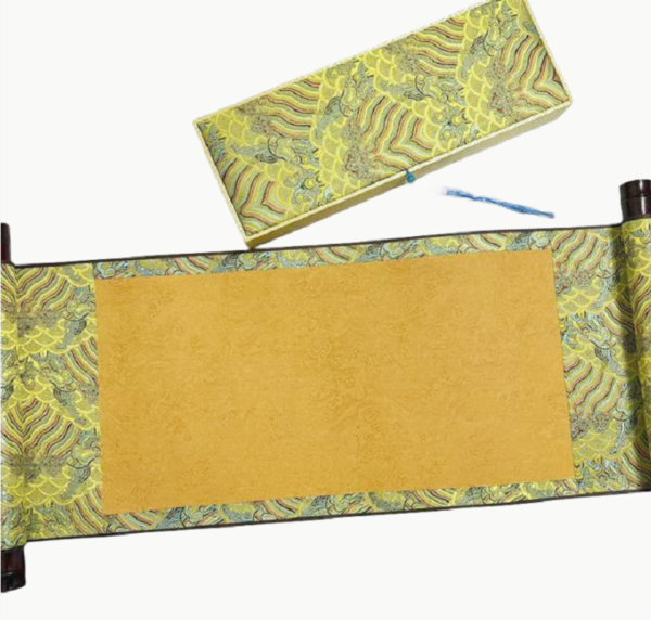xuan paper Golden Paper  Scroll  Brocade Box for painting calligraphy