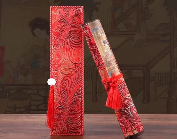 Xuan Paper  Copying writing <Accompany with Wife> Song Brocade Box Scroll Sets