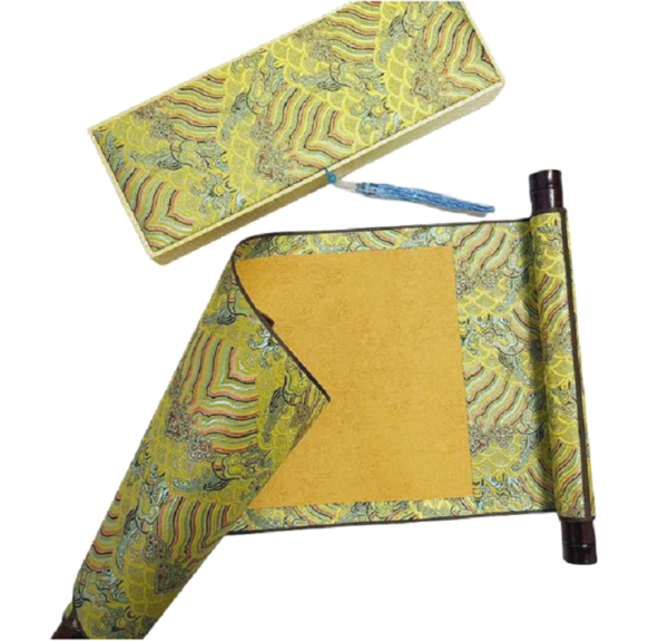 xuan paper Golden Paper  Scroll  Brocade Box for painting calligraphy