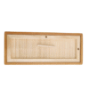 30*11cm Xuan Paper Thickened Wooden Marble Style Golden Teak color Frame