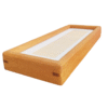 30*11cm Xuan Paper Thickened Wooden Marble Style Golden Teak color Frame