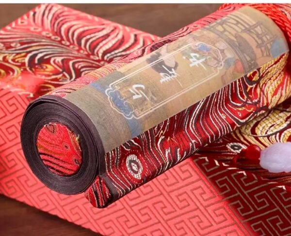Xuan Paper  Copying writing <Accompany with Wife> Song Brocade Box Scroll Sets