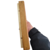 30*11cm Xuan Paper Thickened Wooden Marble Style Golden Teak color Frame