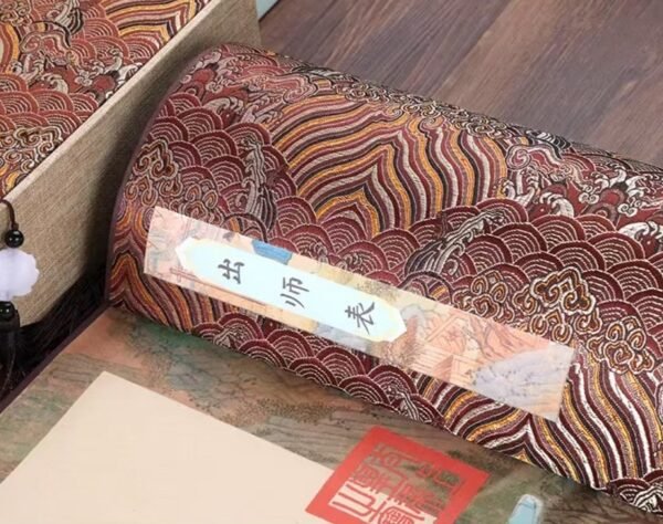xuan paper for copying and writing <Northern Expedition Memorial to Emperor> Scroll Song Brocade Box