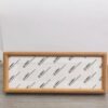 30*11cm Xuan Paper Thickened Wooden Marble Style Golden Teak color Frame