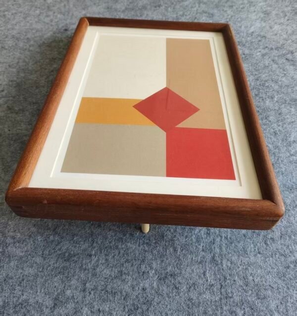 A4 Golden Color Rice Paper High Quality Entandrophragma Cylindricum  wooden frame