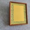 A4 Golden Color Rice Paper High Quality Entandrophragma Cylindricum  wooden frame