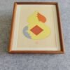 A4 Golden Color Rice Paper High Quality Entandrophragma Cylindricum  wooden frame