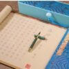 xuan Rice paper Calligraphy paper for  Copying writing < LUO SHENG FU >  Song Brocade Box Scroll Sets
