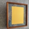 A4 Golden Color Rice Paper High Quality Entandrophragma Cylindricum  wooden frame
