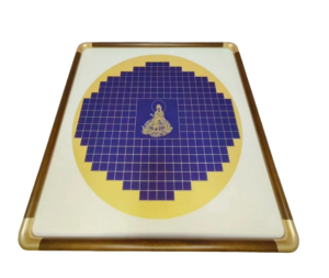 Xuan Paper Calligrpahy Brown Color Imitation Copper Corner Wood Frame