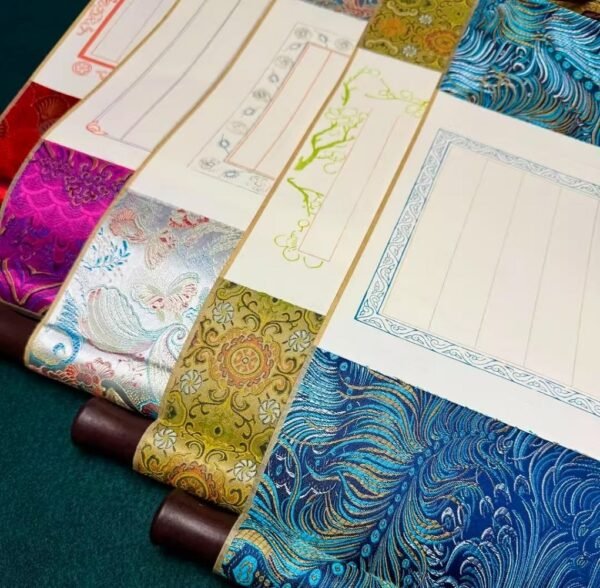 Xuan Paper Art Paper Calligraphy Paper Scroll 5 Pcs/ Set Traditional Culture Gift