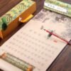 Xuan Paper Scroll Tracing Writing <Xian Qing Fu>Song Brocade Box Gift Set
