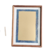 A4 Golden Color Rice Paper High Quality Entandrophragma Cylindricum  wooden frame