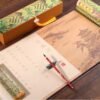 Xuan Paper Calligraphy Scroll Tracing Writing Brocade Box Set.
