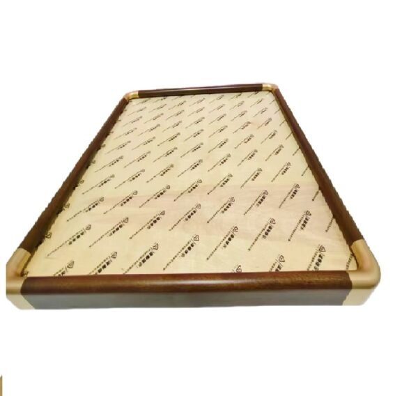 Xuan Paper Calligrpahy Brown Color Imitation Copper Corner Wood Frame