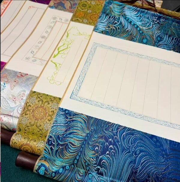 Xuan Paper Art Paper Calligraphy Paper Scroll 5 Pcs/ Set Traditional Culture Gift