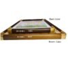 Xuan Paper Calligrpahy Brown Color Imitation Copper Corner Wood Frame