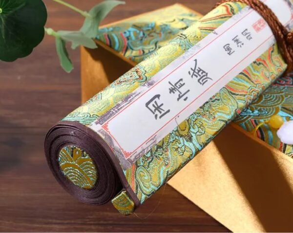 Xuan Paper Scroll Tracing Writing <Xian Qing Fu>Song Brocade Box Gift Set