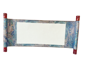 Xuan Paper Art Paper Painting Calligraphy Artwork Scroll Crafts Blue Phoenix Song Brocade Box