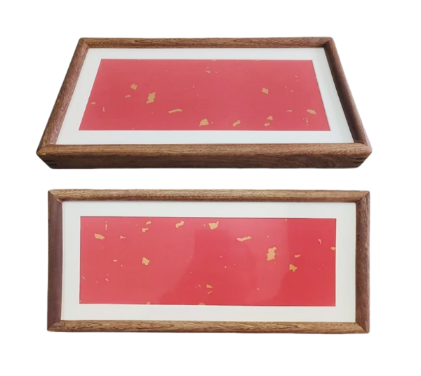 33*16CM Xuan Paper  High Quality Entandrophragma Cylindricum Wooden Frame