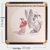 Xuan paper 33*33 solid wood rosewood Black Peach Wood Rounded Corner Mounted Frame