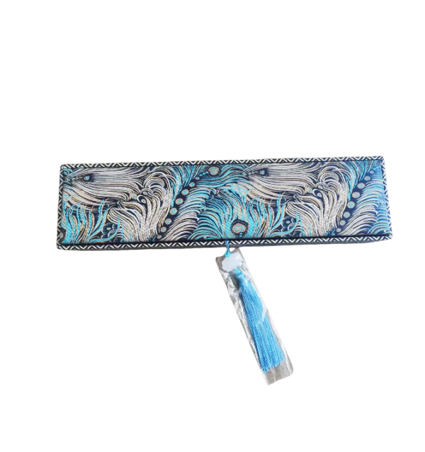 Xuan Paper Art Paper Painting Calligraphy Artwork Scroll Crafts Blue Phoenix Song Brocade Box