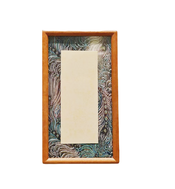 33*16cmXuan Paper Cardboard Edge Protection  Thickened Marble Style Black Color Wooden Frame