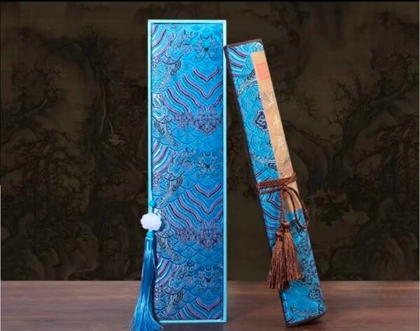 xuan paper calligraphy paper Scroll Tracing Writing <Lan Ting Xu> Brocade Box Set