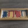 4 pcs xuan paper hand Card Painting Calligraphy Composite Frame