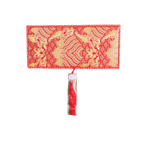 63.5 * 22 cm  Red Color Xuan Paper  Handicraft Scoll Classic lyrical Verses Painting Calligraphy Artwoks Brocade Box Sets