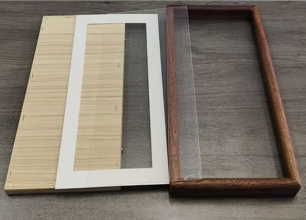 33*16CM Xuan Paper  High Quality Entandrophragma Cylindricum Wooden Frame