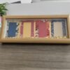 4 pcs xuan paper hand Card Painting Calligraphy Composite Frame