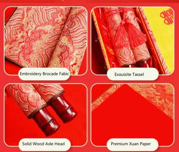 Xuan  Paper Calligraphy Painting Scroll Artwork Brocade Box sets