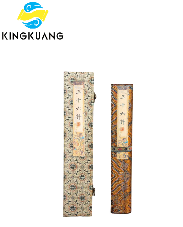 Xuan Paper Calligraphy Paper Artwork Handicrafts Gift Tracing Writing Scroll of < Thirty-Six Stratagems > Brocade Box Set