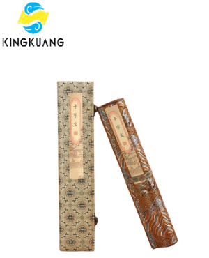 001_副本 Xuan Paper Art Paper Caligraphy Artwork Tracing And Writing Scroll of <Qian Zi Wen> Brocade Box Set