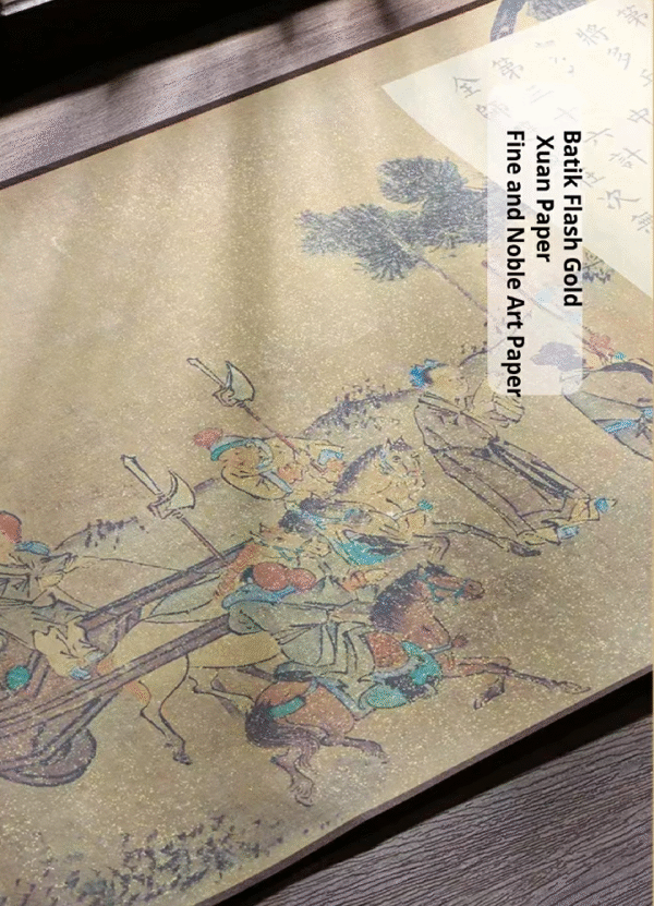 Xuan Paper Calligraphy Paper Artwork Handicrafts Gift Tracing Writing Scroll of < Thirty-Six Stratagems > Brocade Box Set