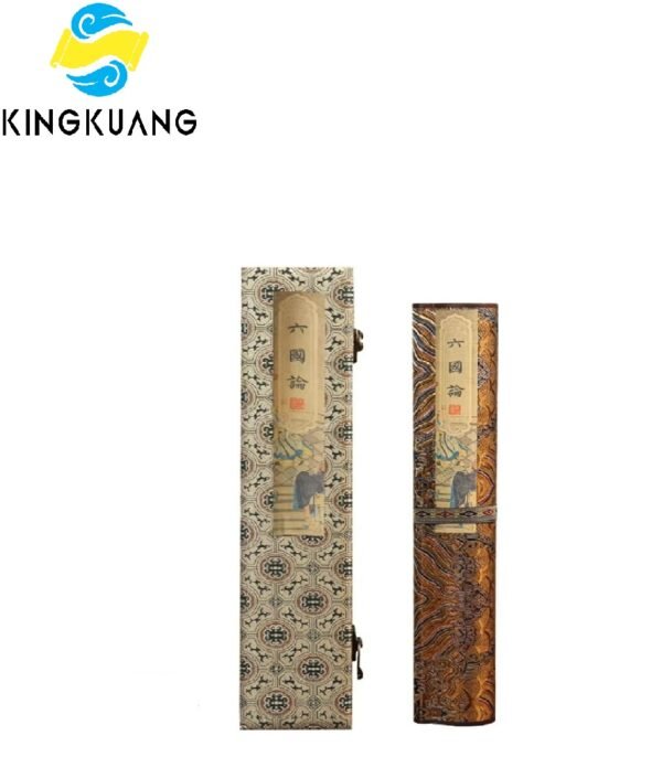 xuan paper art paper calligraphy  tracing writing scroll of < liu guo lun > Brocade Box