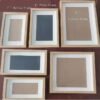 7 ,8, 10 inch Xuan Paper Art Paper Brocade Painting Calligraphy Photo Frame Picture Frame Hollow Frame