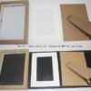 7 ,8, 10 inch Xuan Paper Art Paper Brocade Painting Calligraphy Photo Frame Picture Frame Hollow Frame