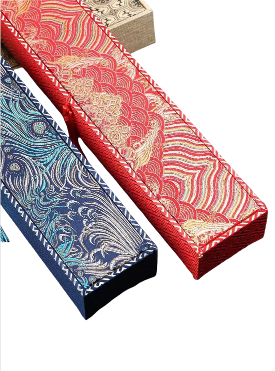 10 inch xuan paper Artcrafts folding fan Calligraphy Painting Artwork Package Brocade Box