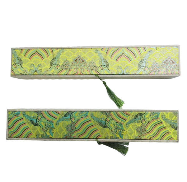 10 inch xuan paper Artcrafts folding fan Calligraphy Painting Artwork Package Brocade Box