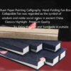 10 inch Xuan Paper Folding Fan Magnet  Plum Blossom  or Linen Song Brocade Box.
