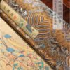 xuan paper art paper calligraphy  tracing writing scroll of < liu guo lun > Brocade Box