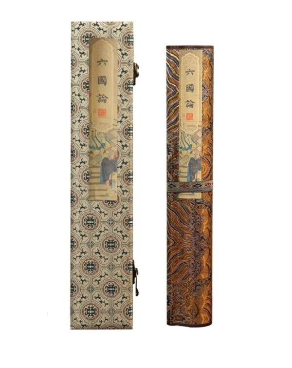 xuan paper art paper calligraphy  tracing writing scroll of < liu guo lun > Brocade Box