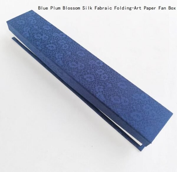 10 inch Xuan Paper Folding Fan Magnet  Plum Blossom  or Linen Song Brocade Box.