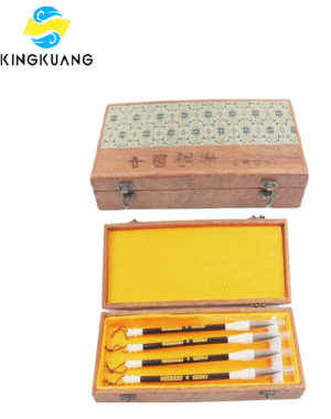 e2db450cea68373fba8b94bd0d487c2 Chinese Xuan Brush Pen Rosewood Solid Wood Brocade Box