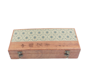 Chinese Xuan Brush Pen Rosewood Solid Wood Brocade Box