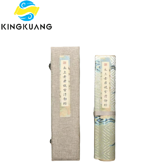 001 Painting Articrafts caligraphy paper rice paper xuan paper scroll of < Qing Jing Jing > Song Brocade Box Set